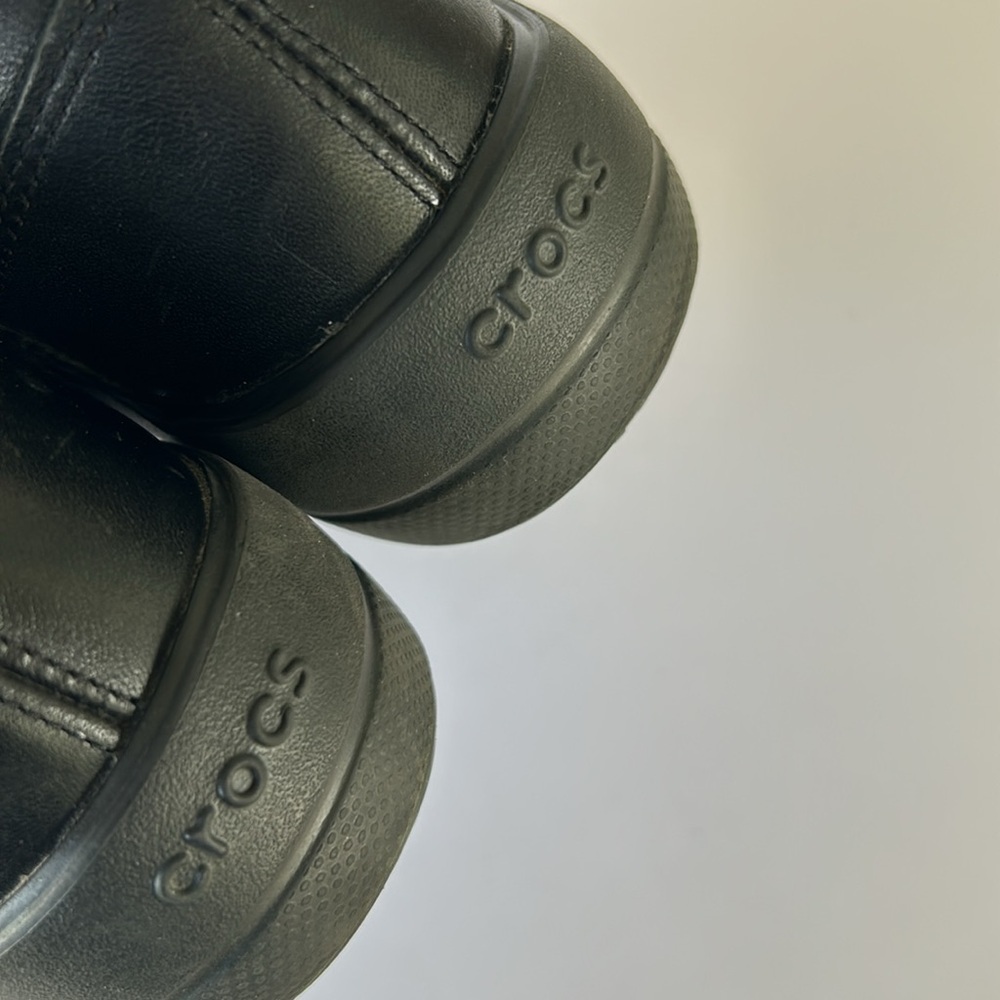 CROCS leather clogs black - Picture 8 of 11
